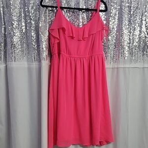 Torrid Pink Ruffle Dress